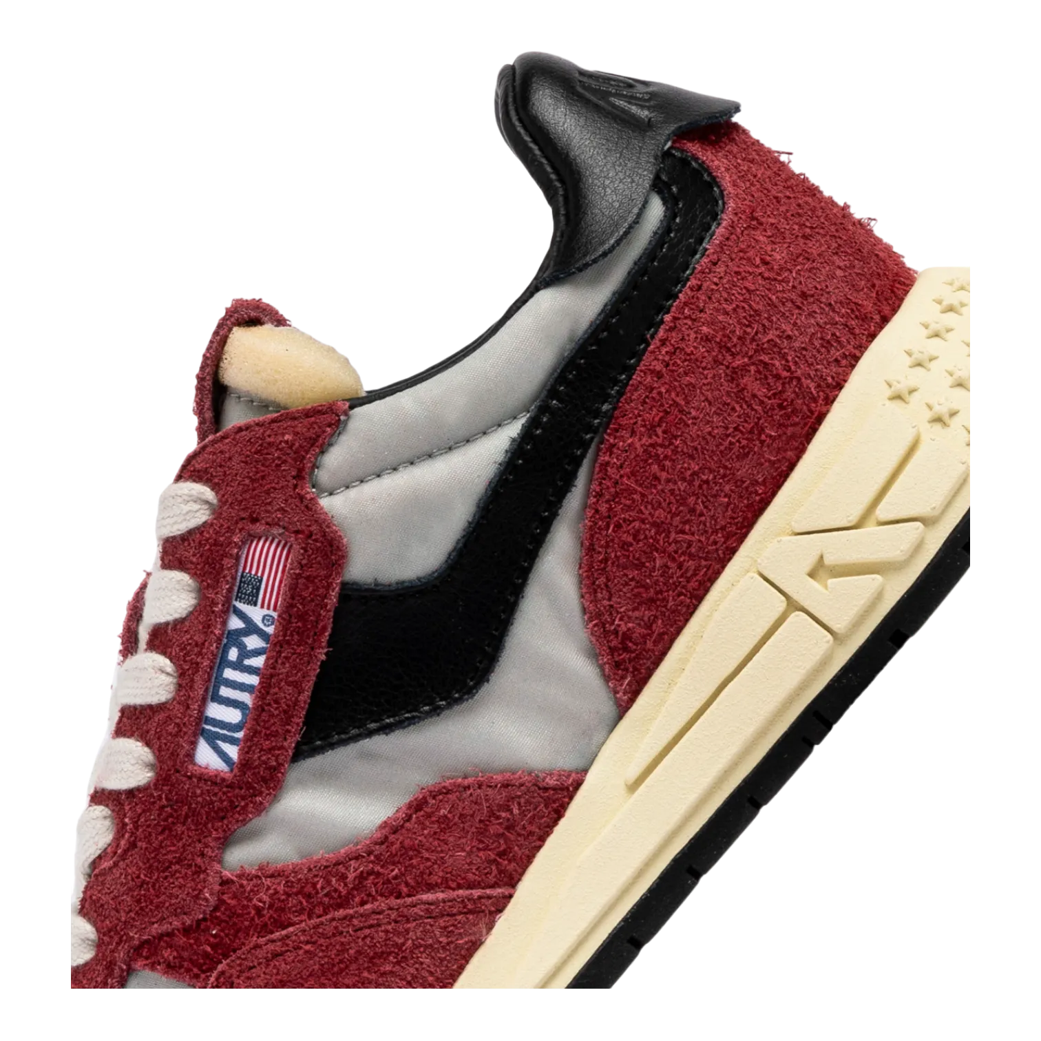 Autry Reelwind Low Red & Black Nylon and Suede for Women WWLW-HN07