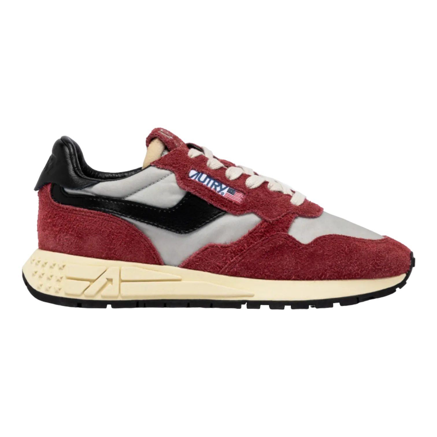 Autry Reelwind Low Red & Black Nylon and Suede for Women WWLW-HN07
