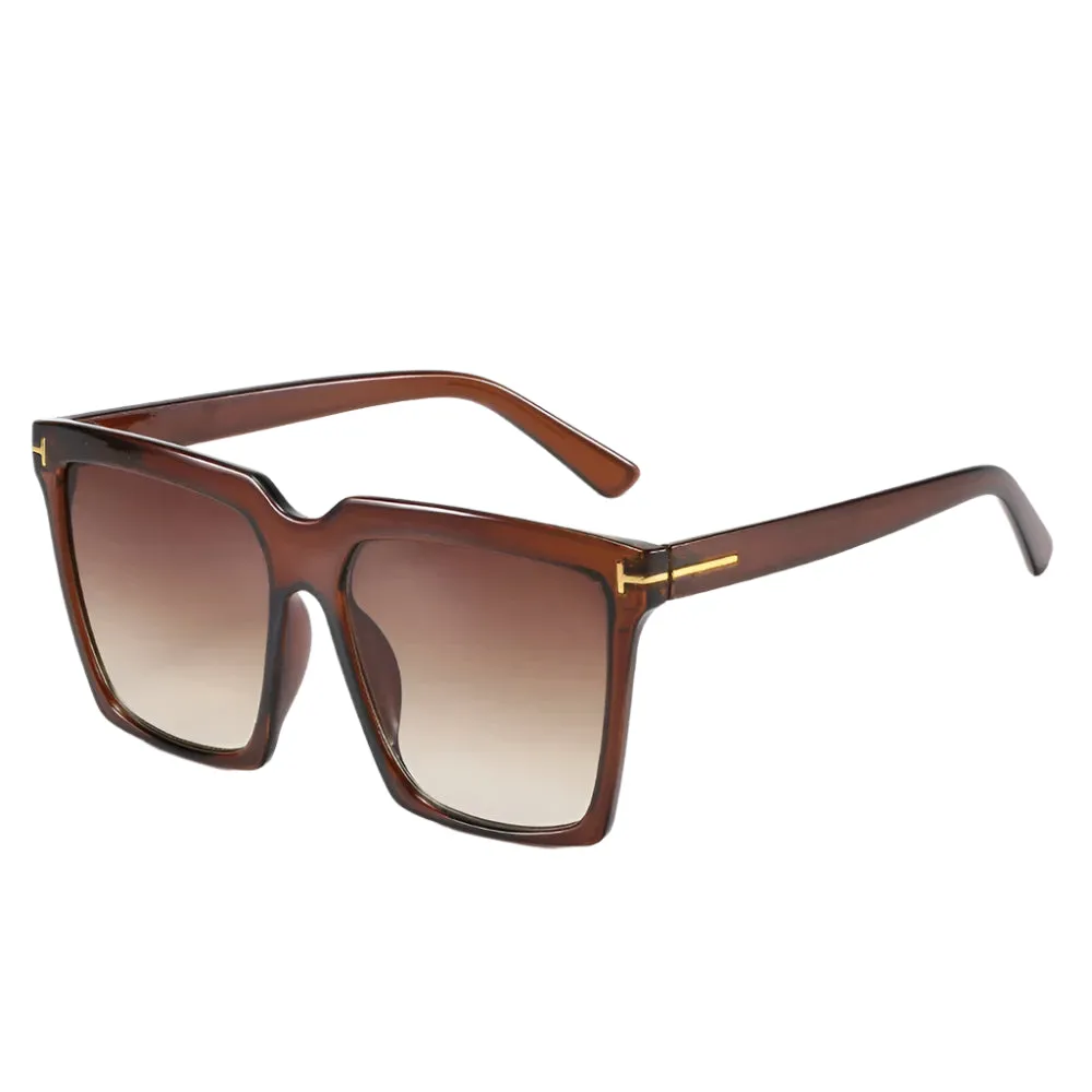 Avanti Oversized Square Sunglasses  Gradient Lens Fashion Shades for Women