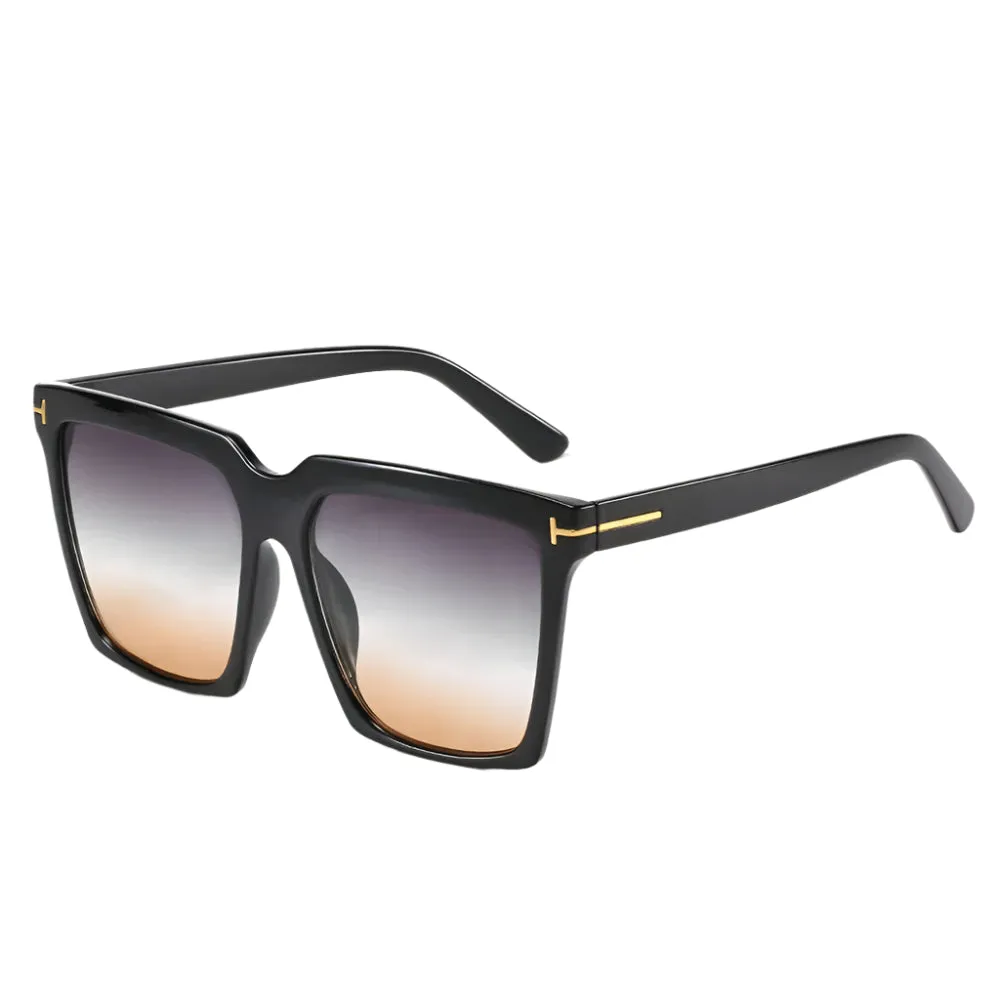 Avanti Oversized Square Sunglasses  Gradient Lens Fashion Shades for Women