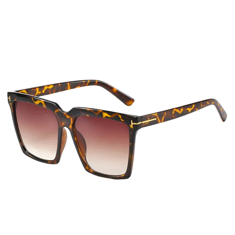 Avanti Oversized Square Sunglasses  Gradient Lens Fashion Shades for Women
