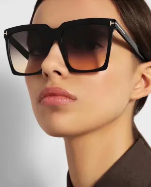 Avanti Oversized Square Sunglasses  Gradient Lens Fashion Shades for Women