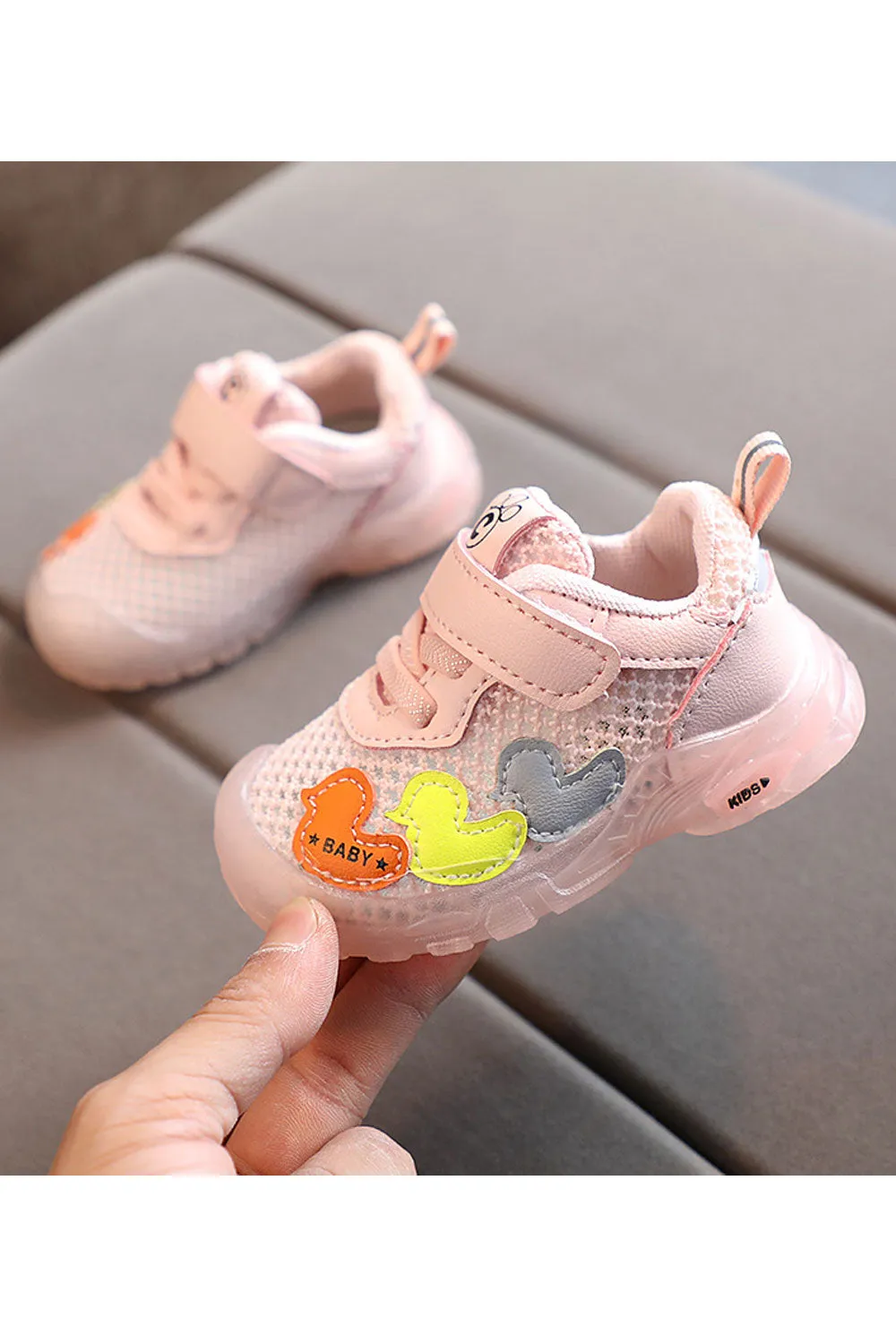 Baby Girls Breathable Summer Strap Closure Thin Mesh Soft Rubber Soled Shoes - BGSH106465