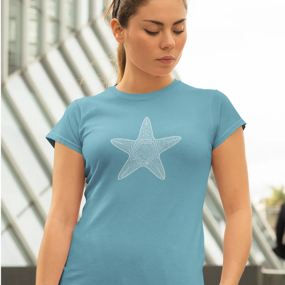 Beachy Starfish Tee  Soft Unisex Jersey Fit