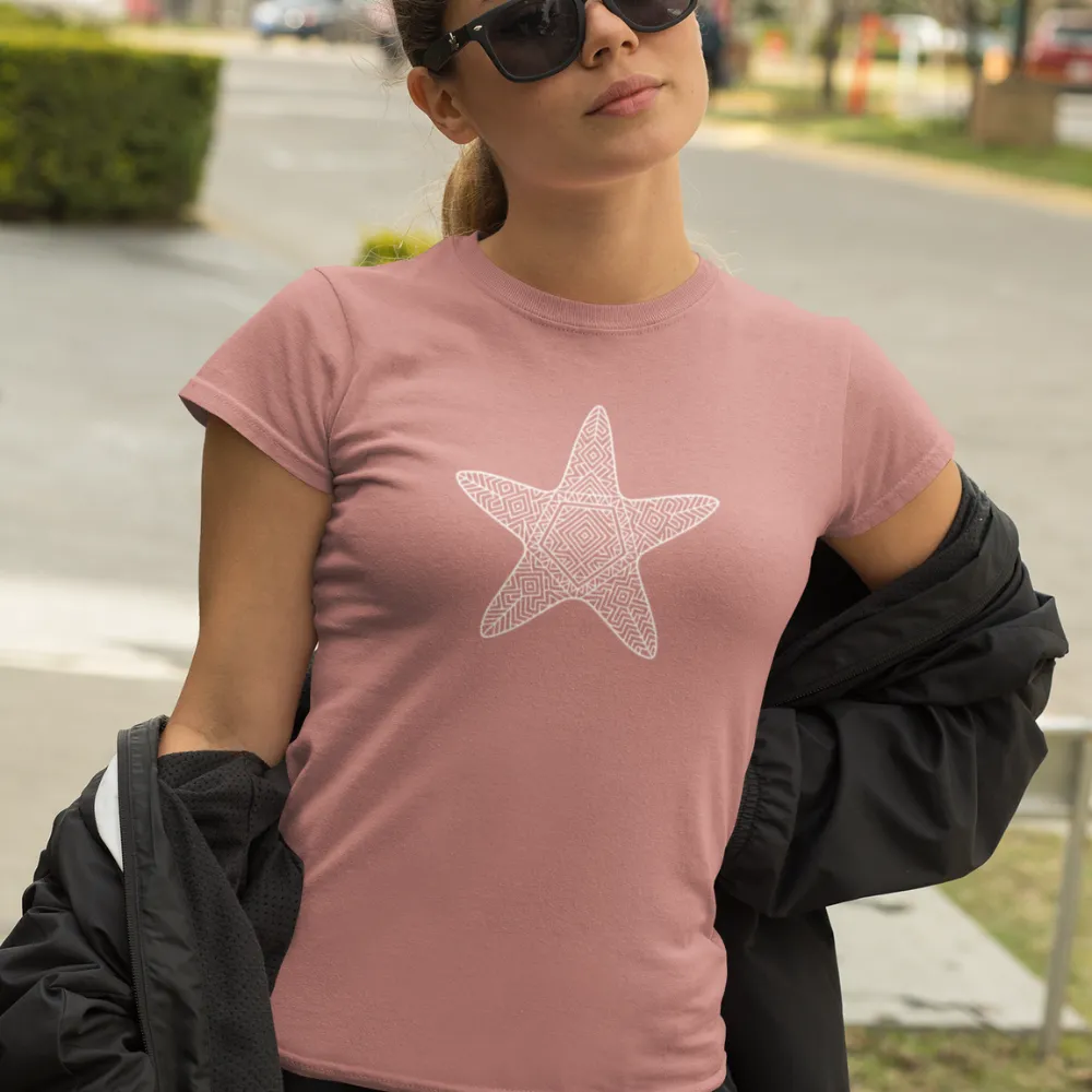 Beachy Starfish Tee  Soft Unisex Jersey Fit