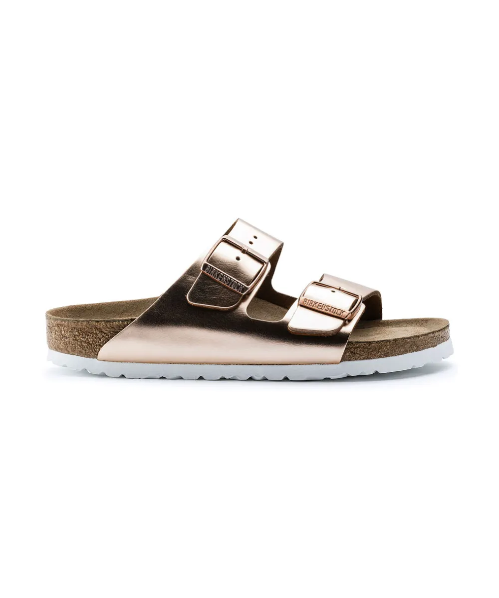 BIRKENSTOCK ARIZONA SOFT BEDDING NARROW FIT IN COPPER