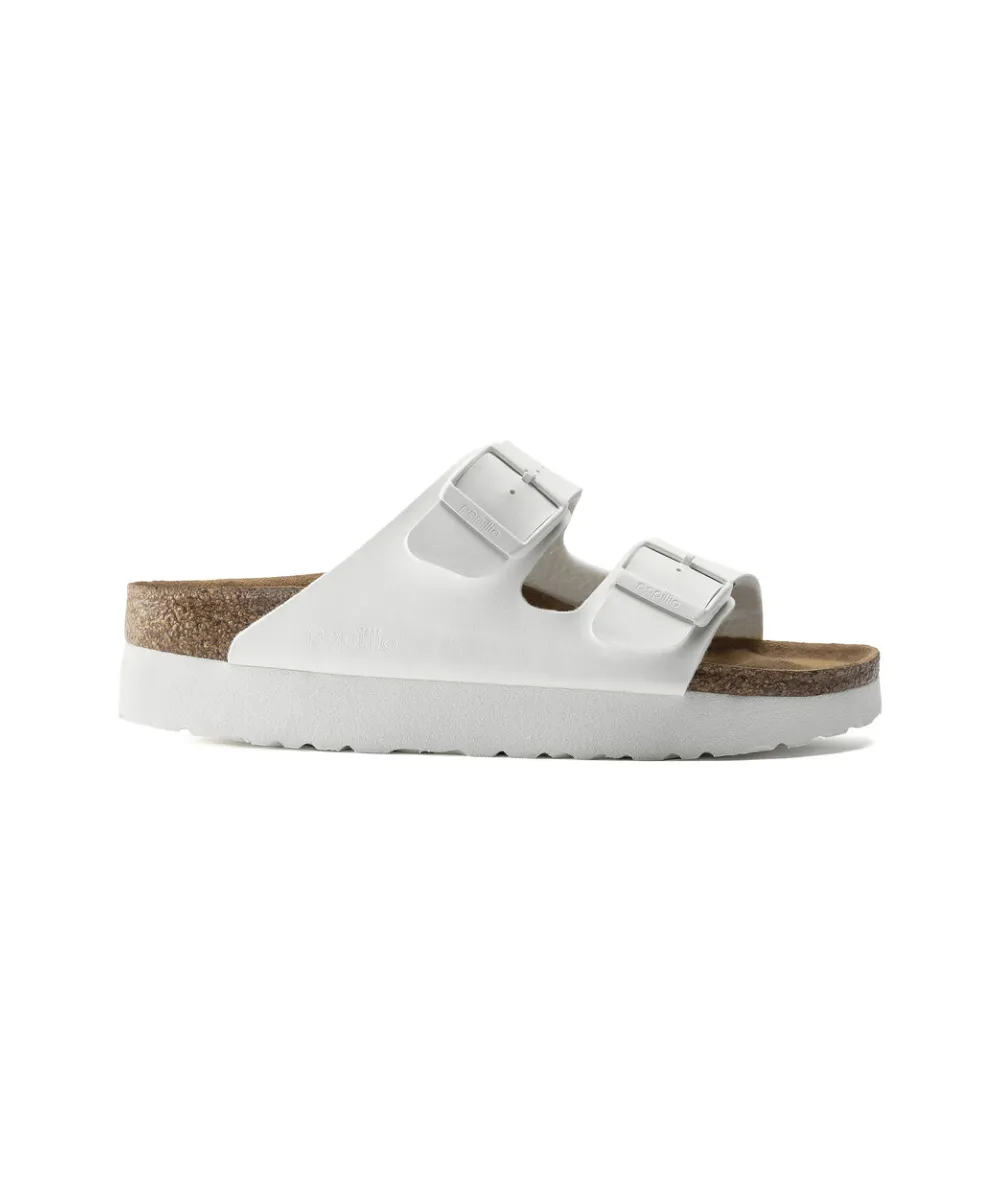 BIRKENSTOCK ARIZONA VEGAN NARROW FIT IN WHITE