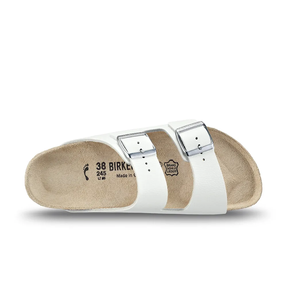 Birkenstock Arizona White Natural Leather Regular