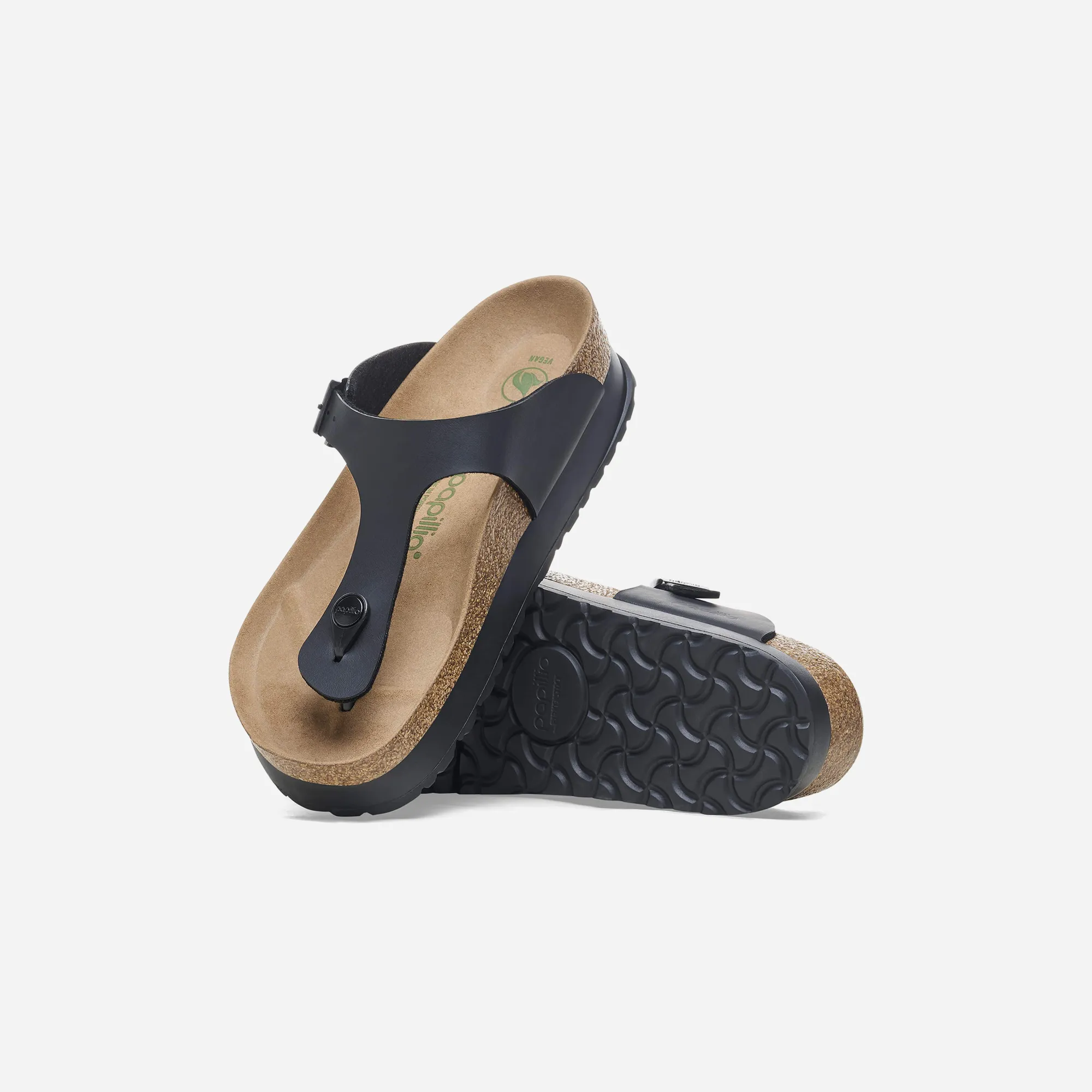 Birkenstock Gizeh Platform Flex BF Black VEG WMNS
