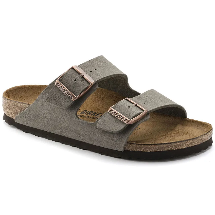 Birkenstocks Arizona Birkibuc Narrow - Stone