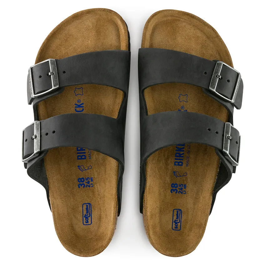 Birkenstocks Arizona Soft Footbed - Black Oiled Leather
