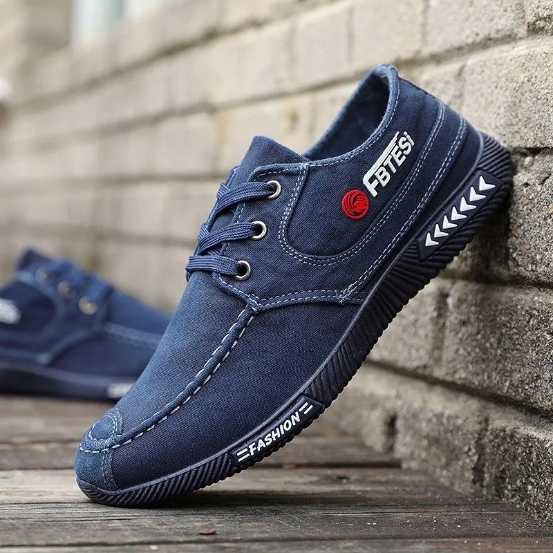 Breathable denim canvas shoes