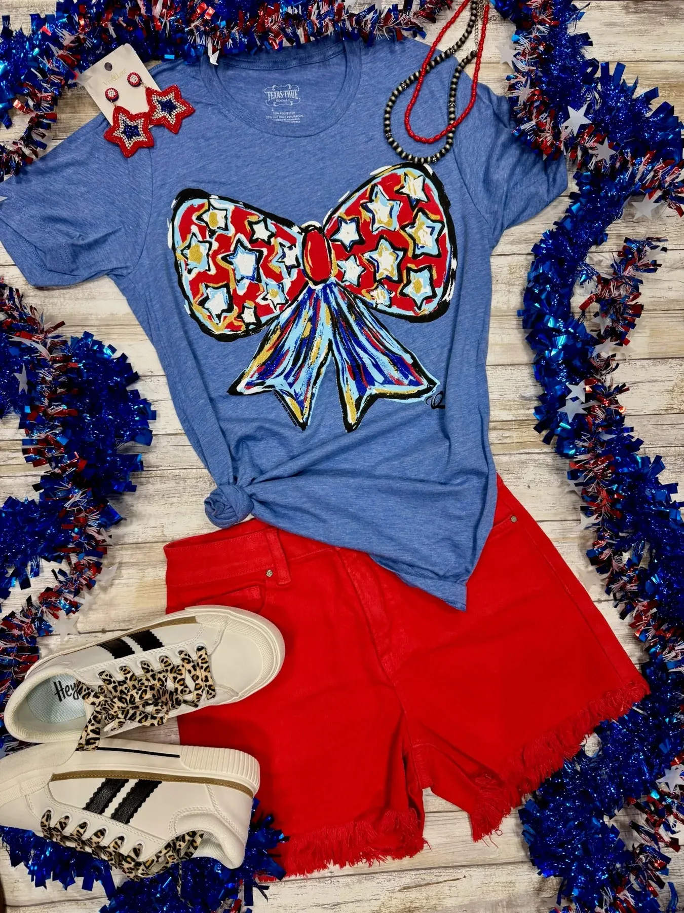 Callie Ann Patriotic Bow Tee