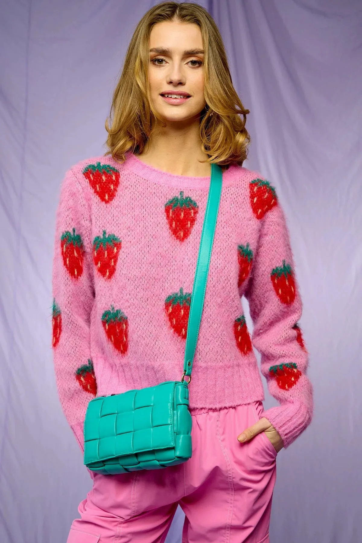 Cilia Knit Sweater - Pink
