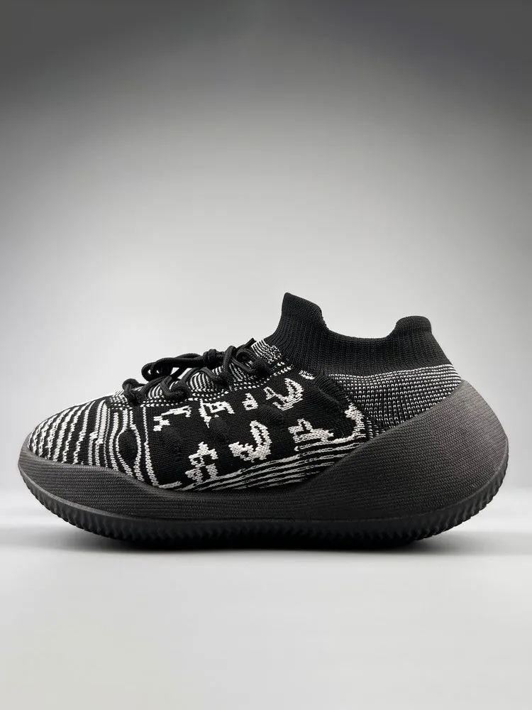 Contrast Color Sock Breathable Thick Sole Casual Shoes