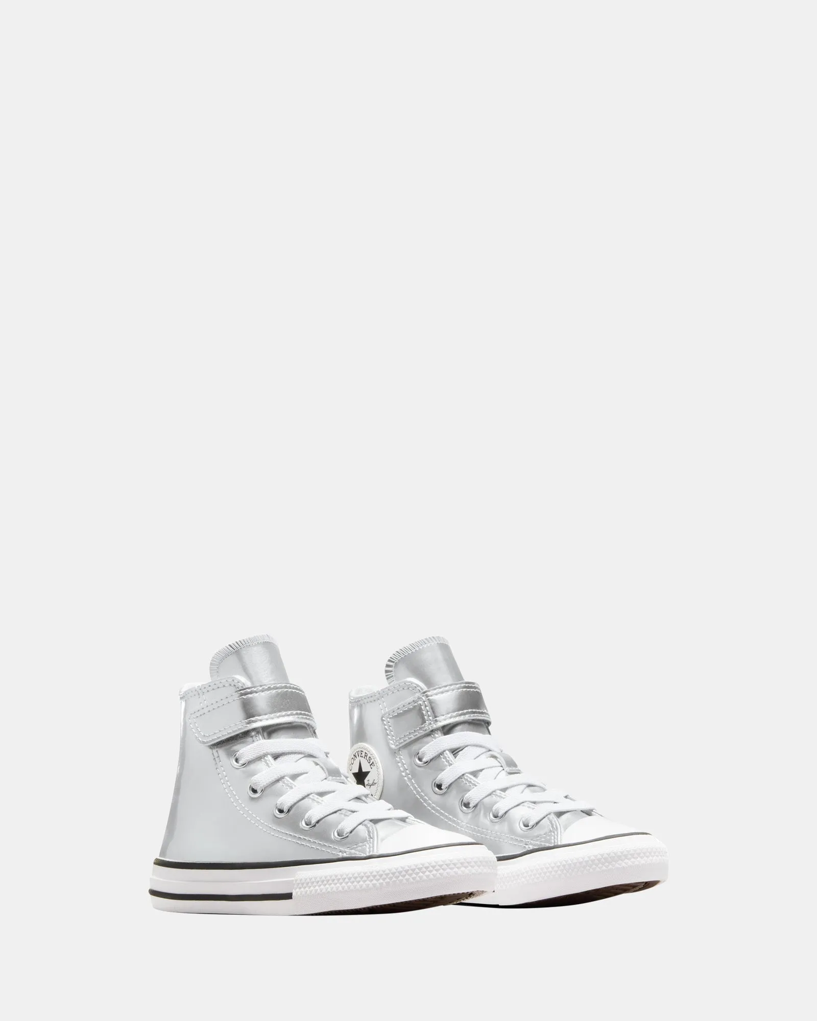 Ct As 1v Hi Top Silver Yth G Silver/White