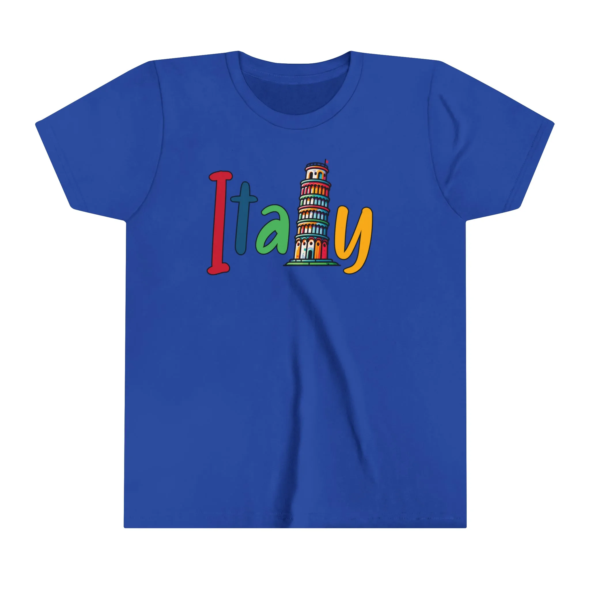 Cute Italy Trip shirt | Italy Vacation Shirt | World Traveler Italian Gift | Leaning Tower of Pisa | Super Soft Youth Jersey T-shirt