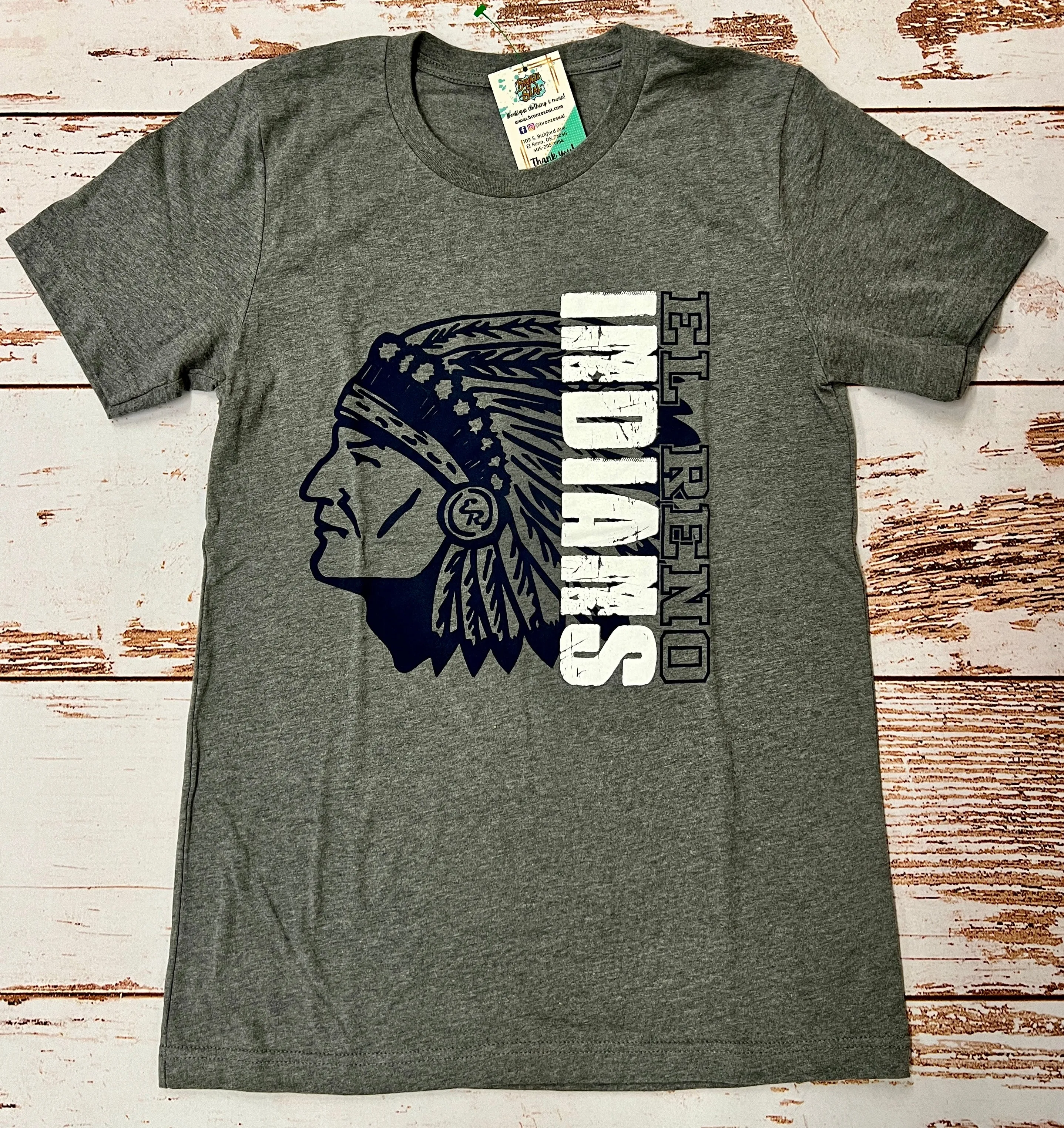 El Reno Indians Headdress Tee