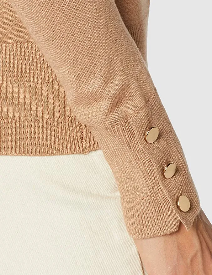 Ex Dorothy Perkins Button Cuff Jumper Sweater