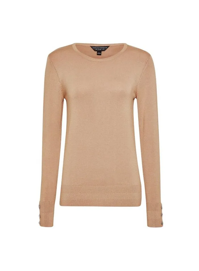 Ex Dorothy Perkins Button Cuff Jumper Sweater