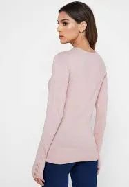 Ex Dorothy Perkins Button Cuff Jumper Sweater