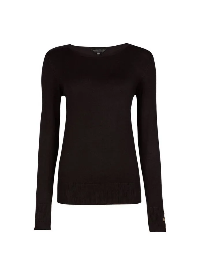 Ex Dorothy Perkins Button Cuff Jumper Sweater