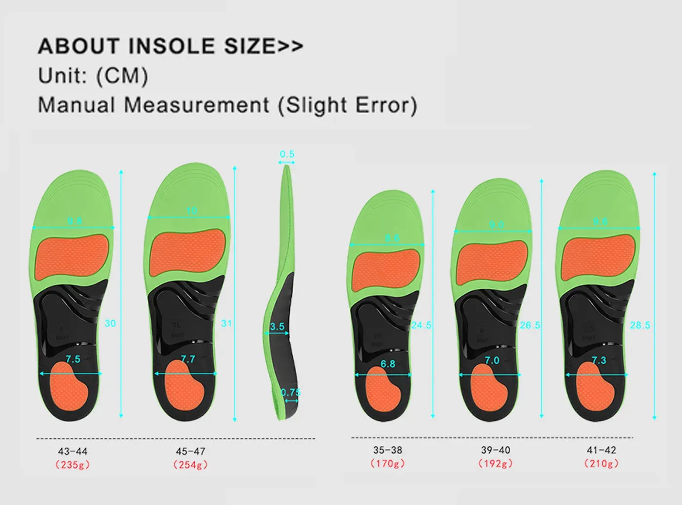 FitVille Breathable Orthopedic Insoles