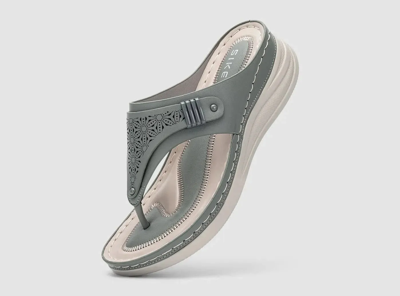 FitVille Women's Wedge Toe Sandals