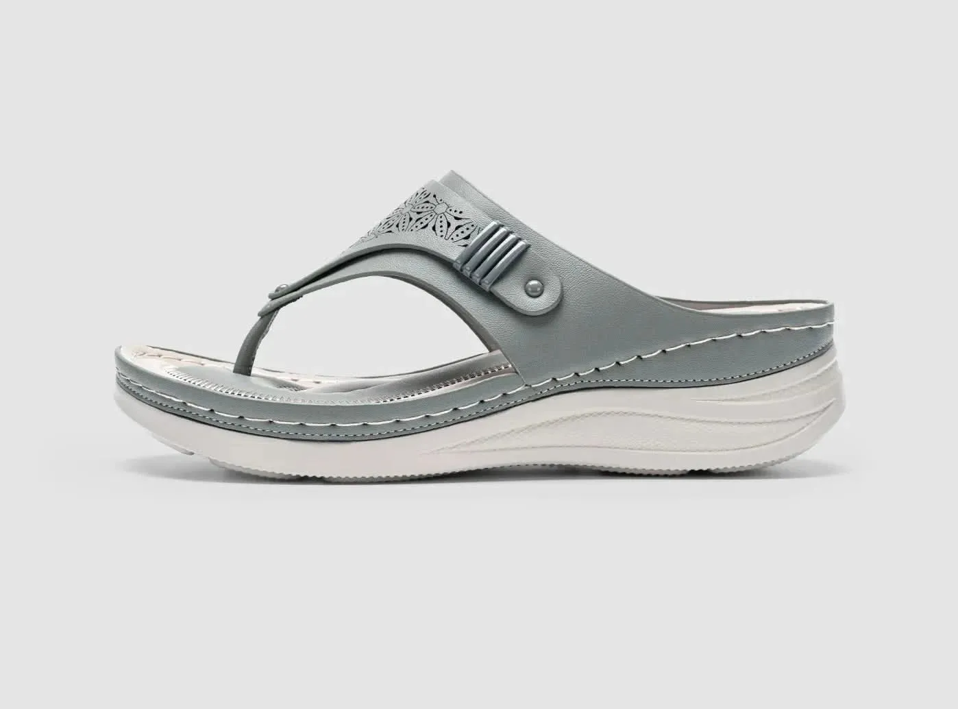 FitVille Women's Wedge Toe Sandals