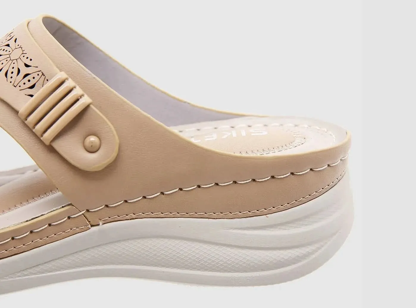FitVille Women's Wedge Toe Sandals