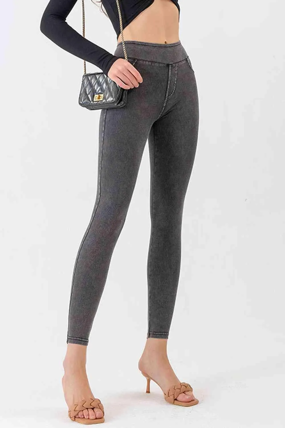Flexible Slim Fit Mid Rise Skinny Jeans