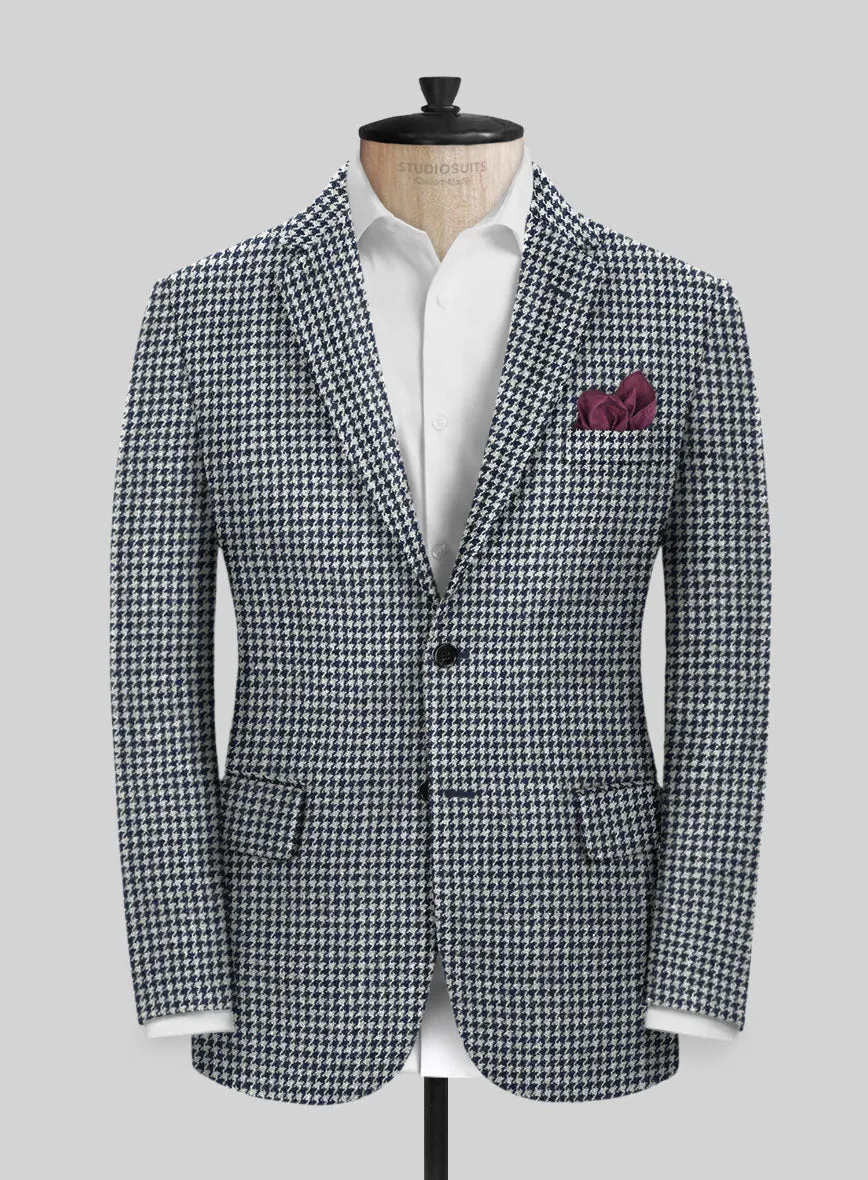 Harris Tweed Houndstooth Indi Blue Suit