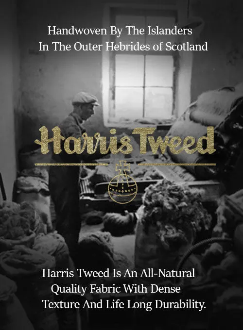 Harris Tweed Houndstooth Indi Blue Suit