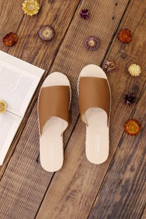 HUMAN PREMIUM Payton Slides Tan