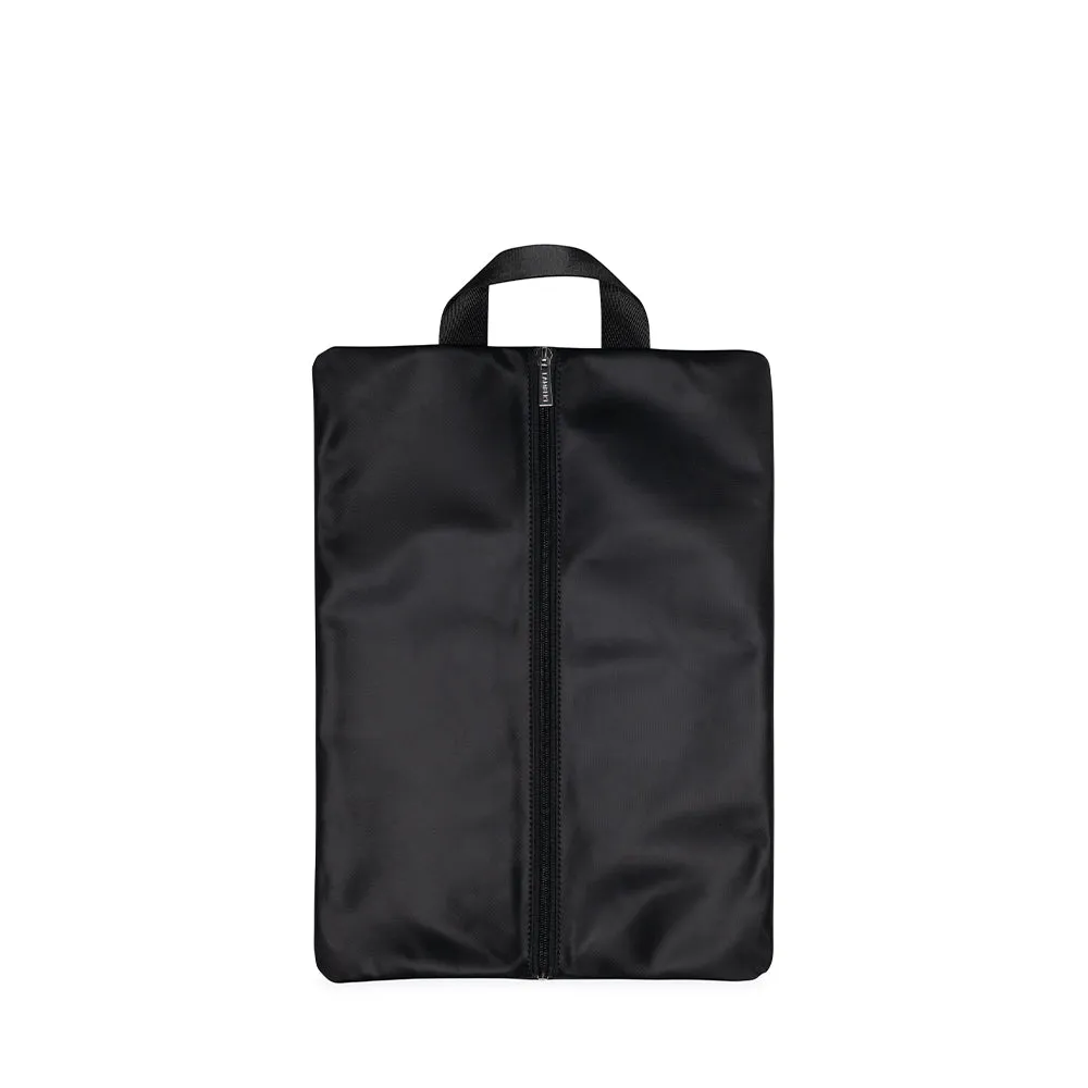 Jett - Black Recycled Nylon Shoe Bag