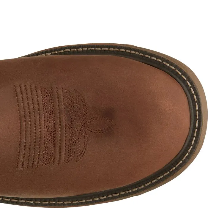 Justin Men's 11" Waterproof Stampede Rush Round Nano Comp Toe Work Boot