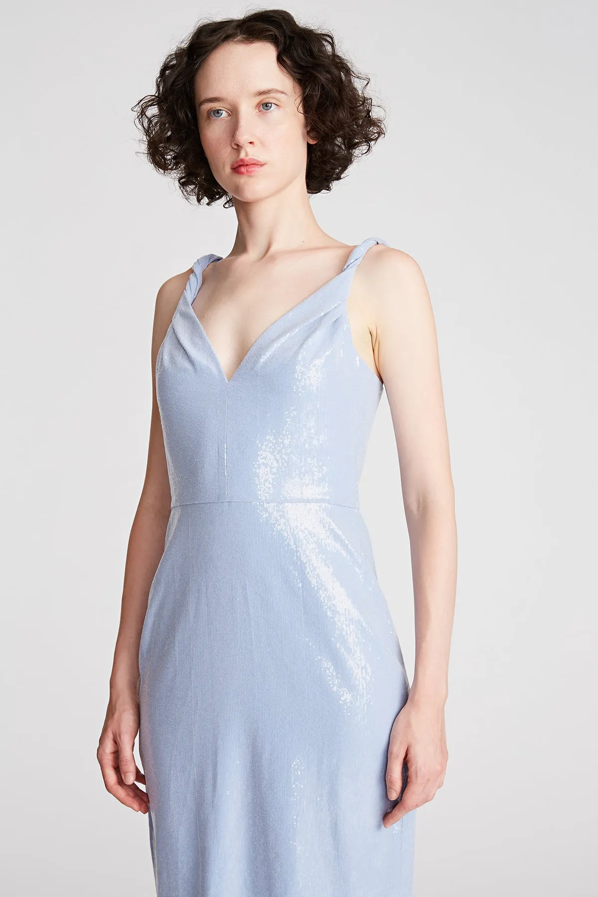 Keira Dress In Soft Sequins