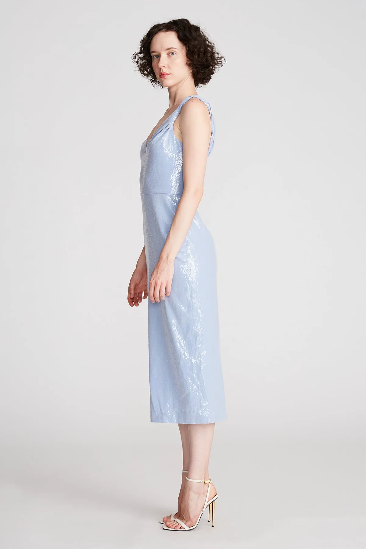 Keira Dress In Soft Sequins