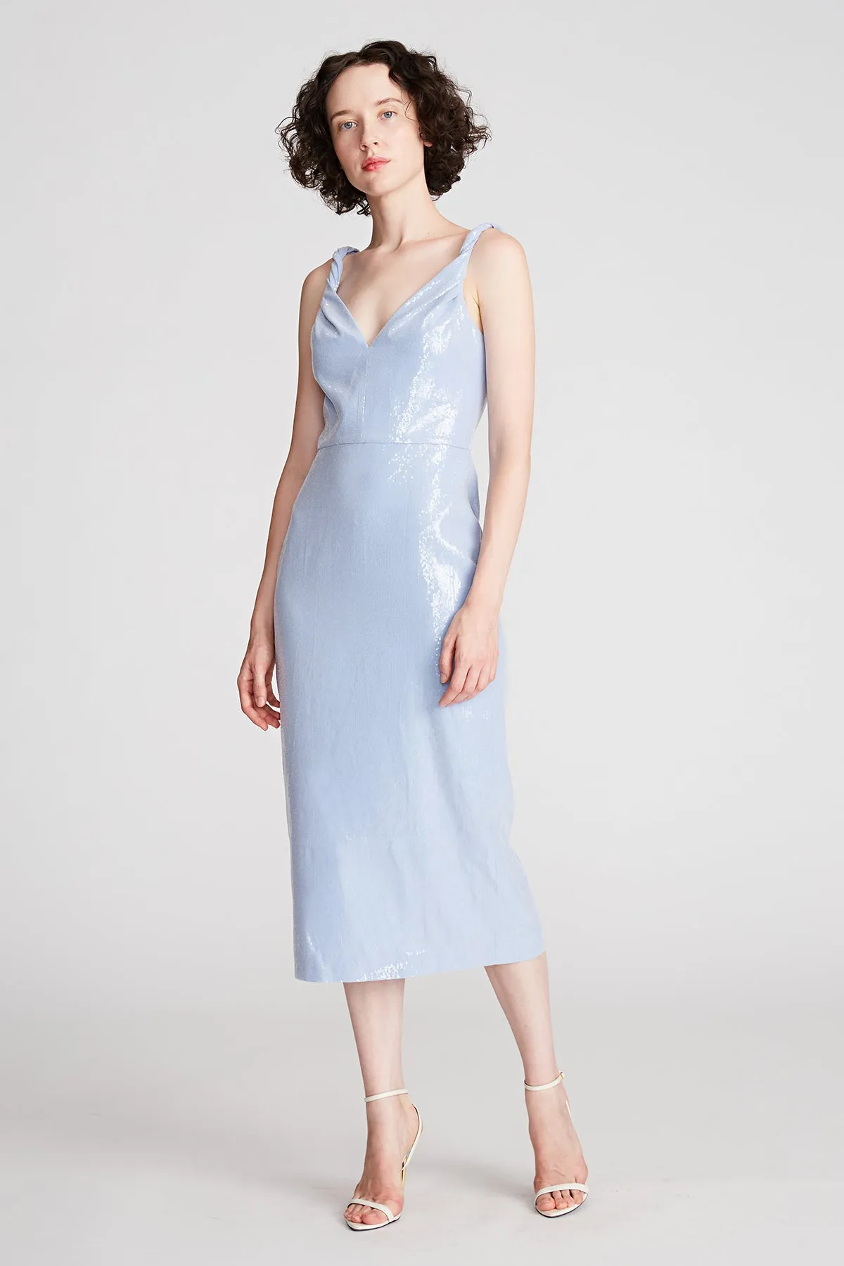 Keira Dress In Soft Sequins