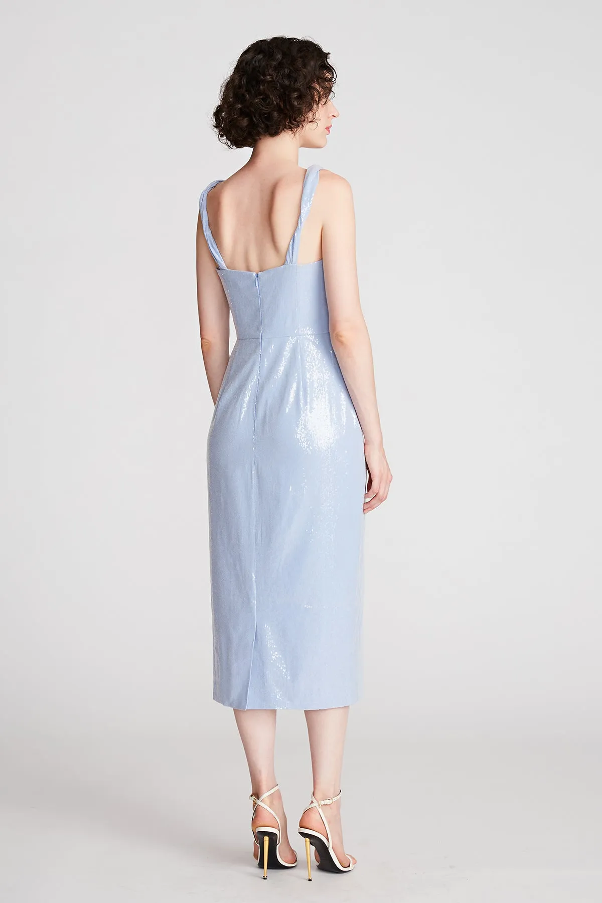 Keira Dress In Soft Sequins
