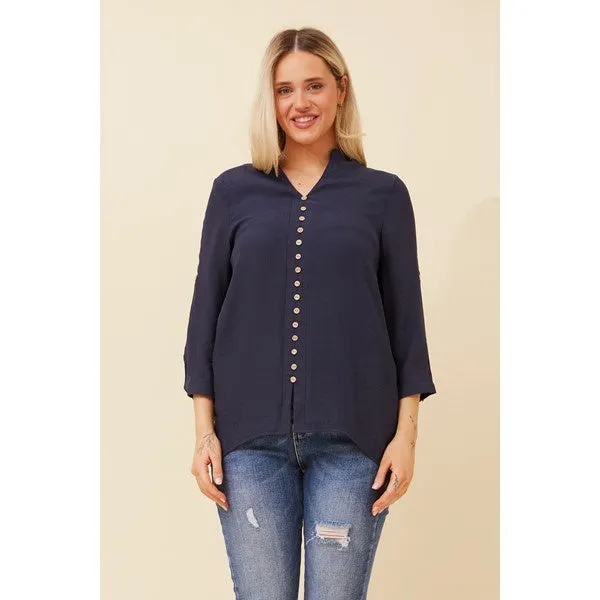 KIMYA ROLL-UP SLEEVE TOP