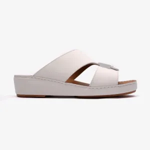 MATTE CLASSIC DAVINCI ARABIC SANDALS WHITE