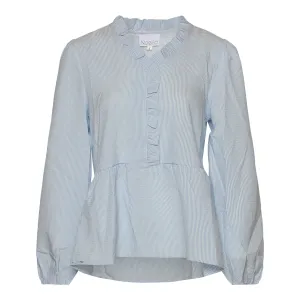Matti Blouse - Light Blue Stripe
