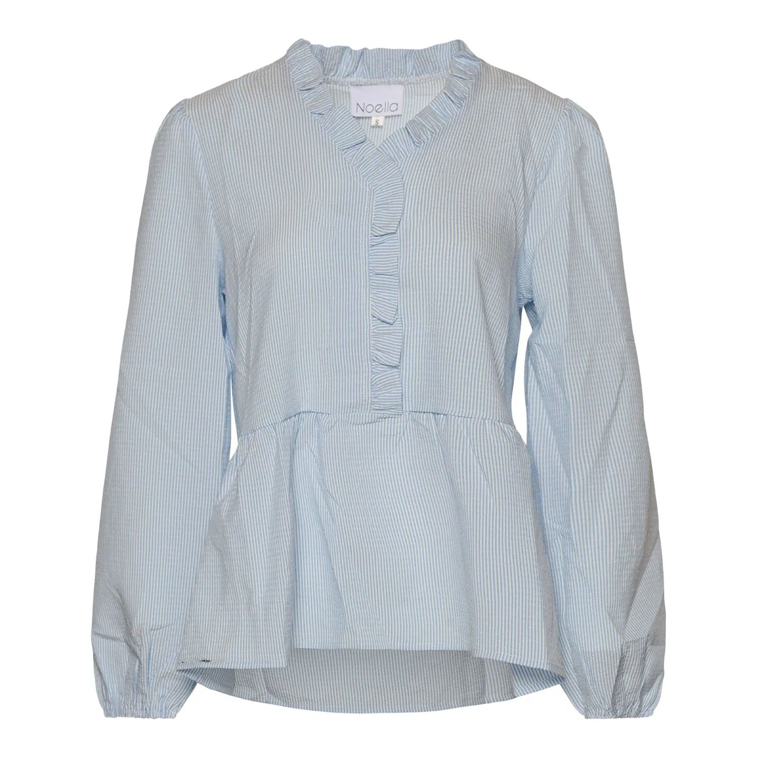 Matti Blouse - Light Blue Stripe