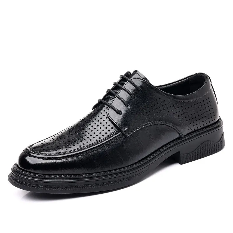 Men's Breathable Leather Formal Shoes (In Stock)