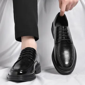 Men's Breathable Leather Formal Shoes (In Stock)