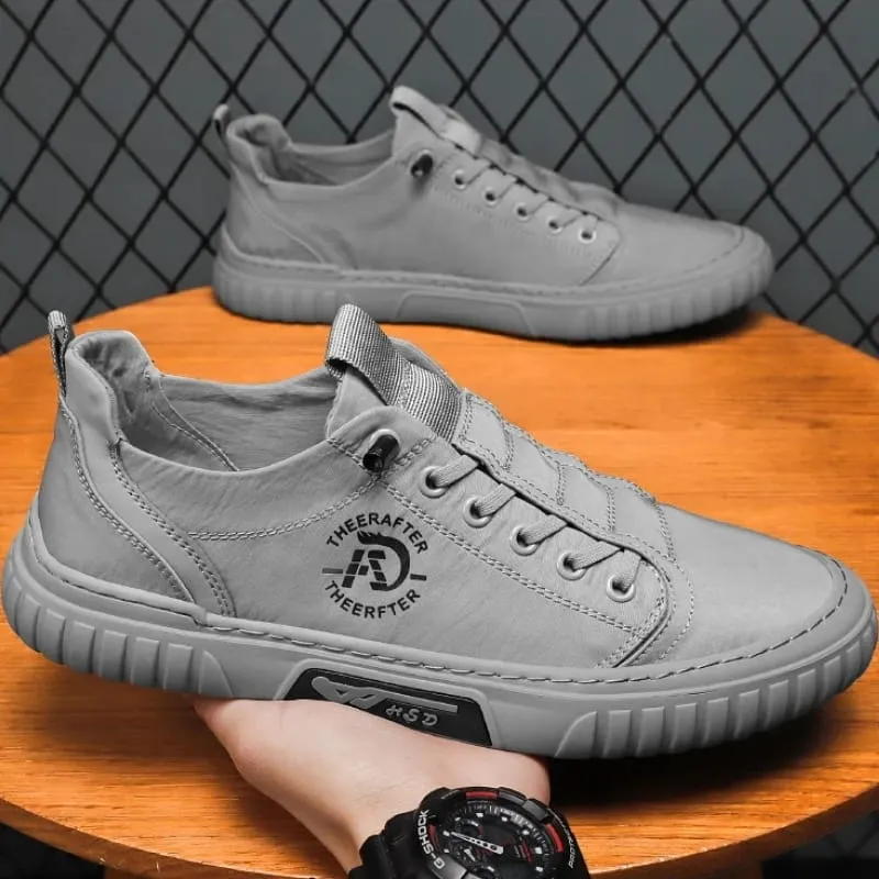 Men's Lace Up Casual Breathable Round Head Fashion Sneaker