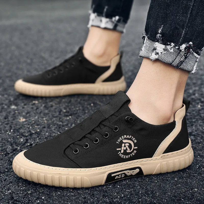 Men's Lace Up Casual Breathable Round Head Fashion Sneaker