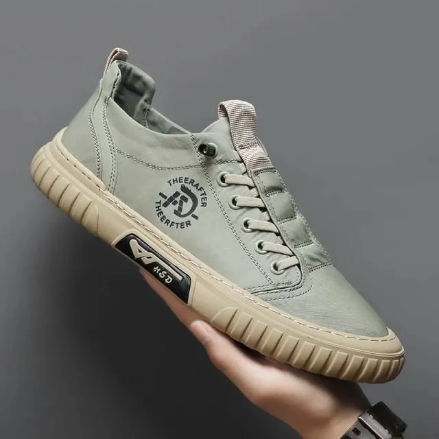Men's Lace Up Casual Breathable Round Head Fashion Sneaker