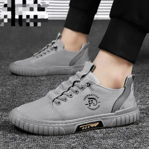Men's Lace Up Casual Breathable Round Head Fashion Sneaker